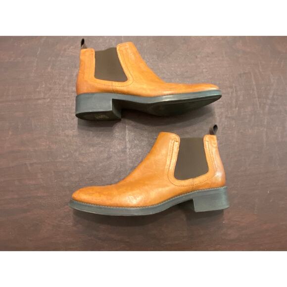 Triver Flight Tan Leather Chelsea Boots EU 38 US 7 Scandi Minimalist Capsule - Picture 3 of 9